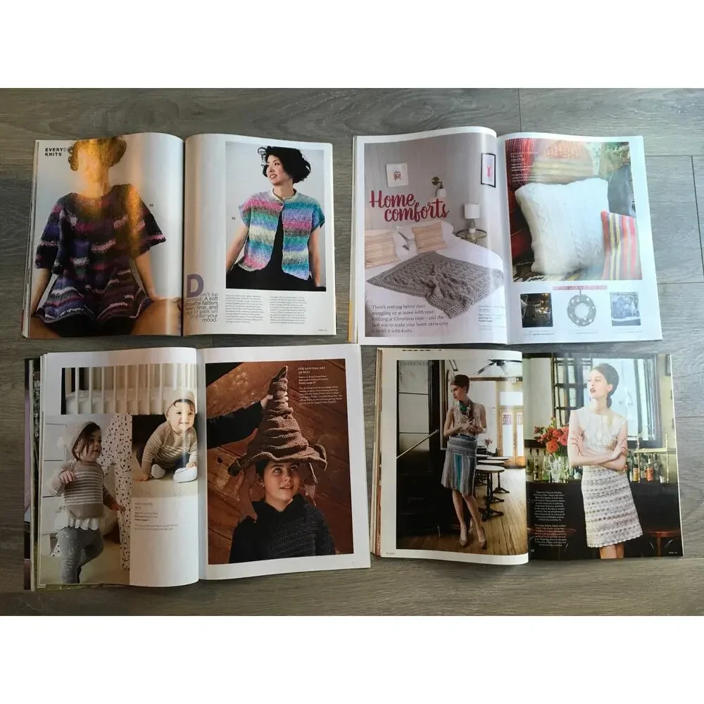Noro Knitting Pattern Magazines *LOT OF 4* Sweater Scarf Hat Handmade Craft